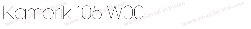 Kamerik 105 W00字体转换